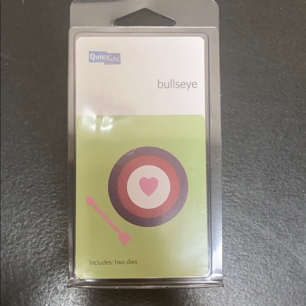 UNAVAILABLE- SOLD Metal dies - Arrow & Bullseye circle w/ heart